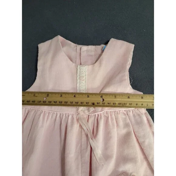 Vintage Infant Girl Pink One Piece Outfit Appliqued Bear ABCs 6-9 Months - Picture 4 of 9